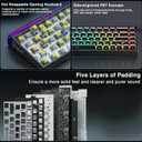 AULA Hero 68 HE 60% Gaming Keyboard Wired, Hall Effect Magnetic Switch Keyboard with 8K Hz Polling Rate, Side Printed PBT Keycaps, RGB Backlit Light Box, Customizable Web Software for PC/Mac Gamers
