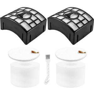 Improvedhand NV770 Filter Replacement Compatible with Shar-k Duo Clean Lift-away Upright Vacuum UV700 N,NV771,NV600,NV601,NV611,ZU701 Replaces # XFF600,XHF600,2 High Efficiency 2 Foam & Felt Filters