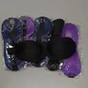 6Pcs Sleep Mask for Side Sleeper,3D Eye Mask for Sleeping,Blackout Sleeping Mask with Adjustable Strap,Soft Comfort Night Blindfold,Eye Shade for Travel Yoga Nap(Black, Purple,Navy Blue)