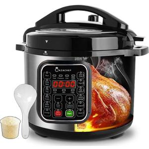8qt stainless steel Pressure Cooker | 24-hour Presetting electric rice cooker, 14 in 1 slow cooker with temperature control | LED Multifunction Steamer, Food Warmer with nonstick pot