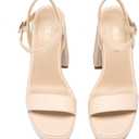 DREAM PAIRS Heels for Women Block Chunky Platform High Heels Open Toe GISELLE Fashion Wedding Party Evening Prom Dance Ankle Strap Dress Pump Sandals Shoes (5, Nude)