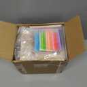 Marsui 136 Pcs Baby Shower Blocks to Decorate Game Kit Includes 98 Wooden Blocks, 36 Markers, 1 Game Sign, 1 Storage Box for Baby Shower Gender Reveal Activity Party Decorations(Pink Bow)