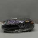 2 Pcs Mardi Gras Coir Doormat Outdoor Mardi Gras Welcome Outdoor Rug Layered Purple Yellow Green Stripe Rug for Carnival Front Porch Entryway Decor, 28 x 43 inches, 16 x 28 inches