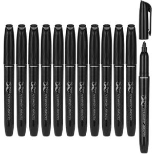 Mr. Pen- Permanent Markers, 12 Pack, Black, Fine Liberia