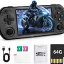Forlarme U8 Retro Handheld Game Console - Over 15000 Classic Games, 4.0 - Inch IPS Screen, Over 20 Emulators, 64G Dual TF Card Support, Rechargeable Portable Pocket Game Console, White