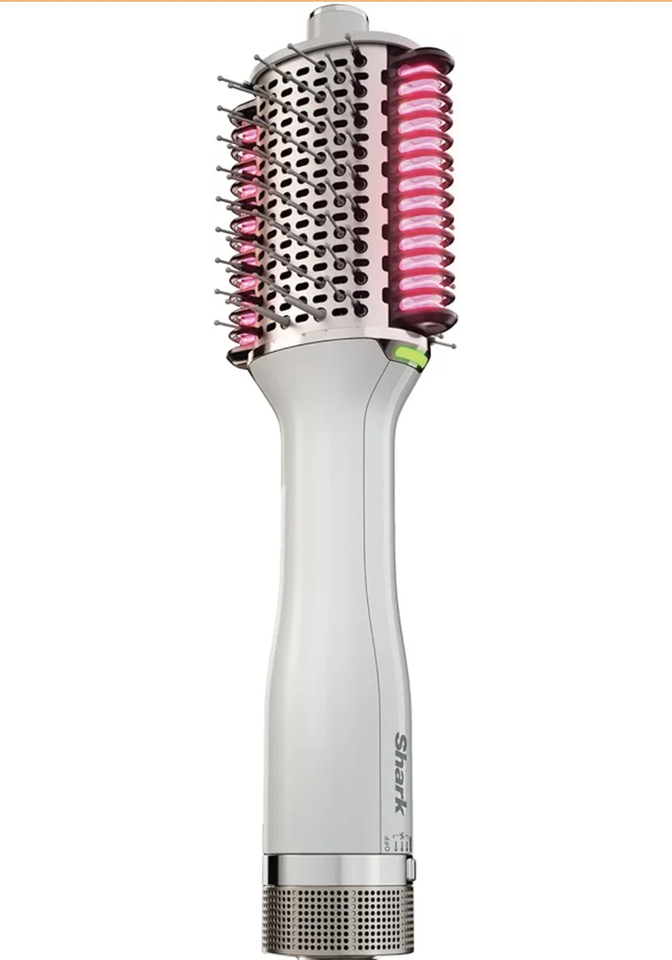 Shark HT202 SmoothStyle Heated Comb + Blow Dryer Brush, Dual Mode, for All Hair Types, Silk