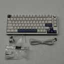 EPOMAKER P75 Wireless Aluminum Mechanical Keyboard, Bluetooth 5.0/2.4GHz/USB-C Hot Swappable Custom Keyboard, Gasket Structure, RGB Backlit, for PC/Tablet/PS/Xbox (Silver, Zebra Switch)