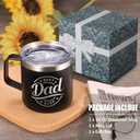 Best Dad Ever Gifts for Fathers Day Mug from Daughter - Dad Mug Tumbler Dads Gifts for Christmas Drinking Cup - Dad Birthday Papa Present - Father Birthday Gift 14oz Stainless Steel Tumbler with Lid