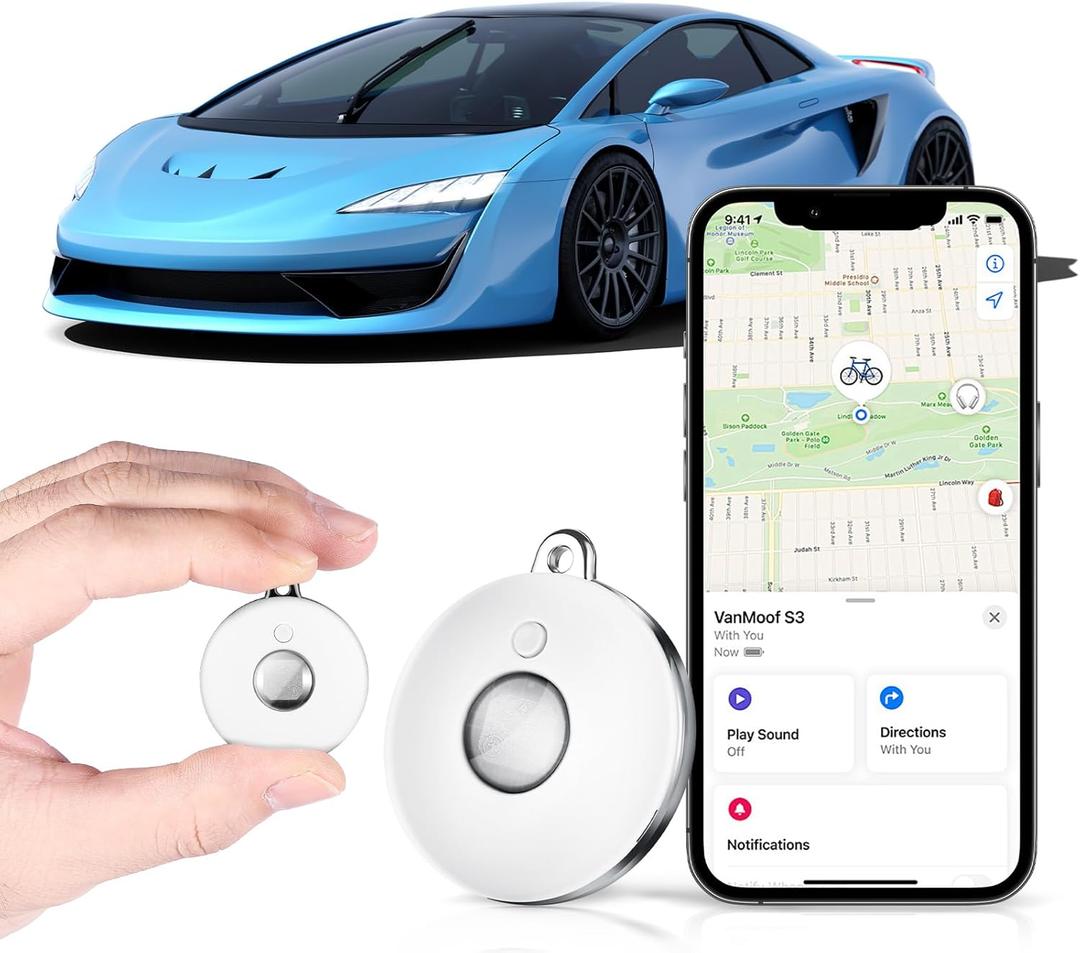 GPS Tracker for Vehicles, Cars, Kids, Pets, and Motorcycles, Car GPS Tracker, Waterproof Hidden Tracker, No Monthly Fee No Subscription, Compact & Smart, iOS App Support