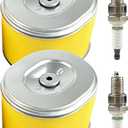 2 Pack GX240 GX270 Air Filter w/spark plug for Honda 8HP 9HP Engine Air Filter Plus Foam Pre Filter 17210-ZE2-505 17210-ZE2-822 17210-ZE2-515