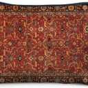 Vintage Boho Tribal Makeup Bag, Traditional Red Rug Style Makeup Bag, Vintage Retro Ethnic Pattern Cosmetic Bag Gifts for Women Friends
