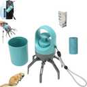 Portable Pet Pooper Scooper,Portable Pooper Scooper for Dogs,Portable Poop Scooper with Bags,Pooper Scoopers with Bag Attachment,with 15/60/120 PCS Bag Attachment. (15PCS, Bags)