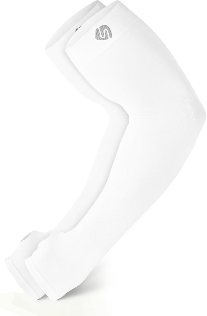 Arm Sleeves for Men Women Warmers Tattoo Cover Up Sun UV Protect UPF 50, Medium