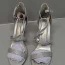 DREAM PAIRS Womens Dolce Fashion Stilettos Open Toe Pump Heel Sandal Silver Glitter - 6.5