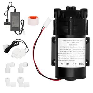 6800 Booster Pump Kit, Suitable for Household Reverse Osmosis Water Filtration System Standards or Manifolds up to 100 GPD,Bring a High-Voltage Switch