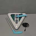 Zippi Sweeper Pro - 2025 New and Improved Lightweight Sweeper, Perfect for Short Carpet Hardwood and Tile, Triangular Design Allows for Sweeping in Corners, LED Light, 1 Hr Cleaning Time