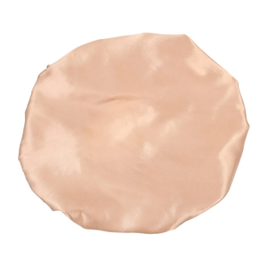 FRCOLOR Elastic Polyester with Adjustable Buckle for Women Hair Care Comfortable Household Bonnet for Bathing and Sleeping Stable Fit to Protect Hair and Pillowcase Satin Pink