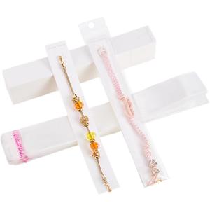 PH PandaHall Necklace Display Card Bracelet Cards Jewelry Cards for Selling with OPP Bags Bracelet Display Cards for Choker Necklace Jewelry Display Packaging Selling (8.2 x 1.1 inch)