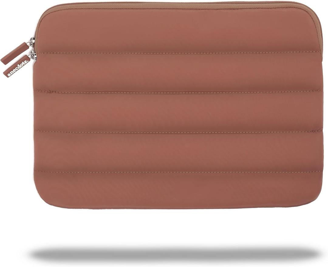 ANECDOTE Laptop Case 13-14 Inch  A Perfect Laptop Sleeve That is Compatible with MacBook Air/Pro and iPad Pro 12.9  Fits in Your Bag, Made of 100% Nylon with Aesthetic Design (Mauve)