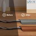 Floor Cord Cover 4FT, Walnut Wood Cord Hider Floor, Soft PVC Cord Protector Floor, Hide Extension Floor Wire Covers for Cords, Organizer Wires Floor Cable Cover, Cable Cavity: 0.47" (W) x 0.24" (H)