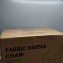 COLAMY Modern Dining Chairs Set of 2, Upholstered Corduroy Accent Side Leisure Chairs with Mid Back and Wood Legs for Living Room/Dining Room-Blue