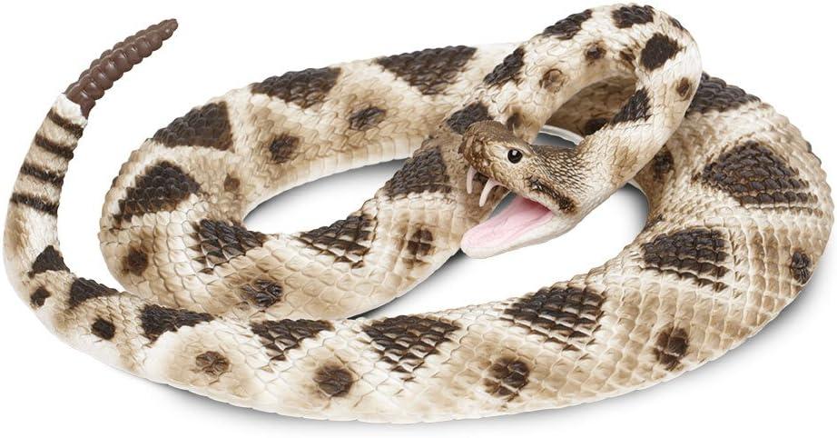 Safari Ltd. Eastern Diamondback Rattlesnake Figurine - Realistic 40" Model Figure - Educational Toy for Boys, Girls, and Kids Ages 18M+