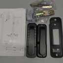 High-Security 12 Digit Keypad Mechanical Door Lock - Keyless Entry, Code Combination Lock with Handle, Waterproof & Rustproof, No Battery, Easy to Install, BH-MDLS0030202 (Matte Black - Square)