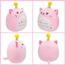 LICSOR Cat Plush Toy 12 Inch Cute Unicorn Cat Birthday Stuffed Animal Soft Cat Plushies Pillow Pink Doll Gifts for Kid Toddlers Home Room Decoration (Cat Plush)