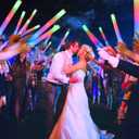 HONLYNE 200PCS Foam Glow Sticks with 3 Modes Colorful Flashing, LED Light Sticks, Glow Sticks Party Pack for Wedding, Raves, Concert, Party, Christmas Supplies