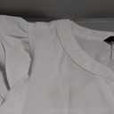 Dokotoo Womens Summer Tops Dressy Casual V Neck Ruffle Short Sleeve Solid Blouses Tops S