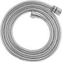 GROHE VitalioFlex Metal Long-Life TwistStop - Shower Hose 1.75 m (Tensile Strength 50 kg, Pressure Resistance Up to 16 Bar, Heat Resistance 75C, Universal Connection G 1/2" x 1/2"), Chrome, 22100000