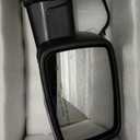 Right Passenger Side Door Mirror Compatible With 2013-2018 Ram 1500 2500 3500 With Power Folding Power Glass Heated Turn Signal Puddle Lights Black Replace#68096196AF (9+2Pins), R-11Pins