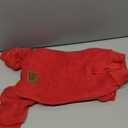 cyeollo Dog Pajamas Turtleneck Thermal Dog Pjs Fleece Stretch Jumpsuits Warm Pet Clothes Doggie Outfits for Small Dogs Color Red (Large (chest Girth: 18"-21"))