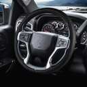 Steering Wheel Cover for Chevy Silverado 1500 2019-Present/ 2500 3500 2020-Present/Blazer 2019-Present (Gasoline Models)/ Suburban Tahoe 2021-2024, Car Steering Wheel Cover Accessories for Chevrolet