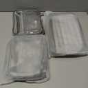 holay 4 Packs PVC Zippered Blocks Set, Toy, Clay, Board game Storage Organizer Case (Name Tag, Manual Pocket) (Gray, Small)