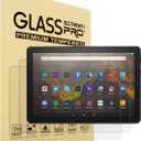i-Tensodo 2 Pack Tempered Glass Screen Protector For All-new Fire HD 10 tablet/Fire HD 10 Plus (13th, 2023), 2.5D, 9H Hardness