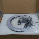 Ring Light with Stand for Desk,Adjustable Overhead Phone Mount with 10" Ring Light Tripod for iPhone,Phone Tripod with Light and Remote Phones Holder for Video Recording,Live Stream,Cooking Video