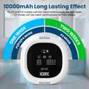 Ozone Odor Eliminator for Strong Odor 10,000mAh Rechargeable Cat Litter Deodorizer Dog Poof Odor Removal Ozone Air Purifier for Bedroom Toilet Kitchen Pets Shoe Smoke Car Formaldehyde Air Freshener