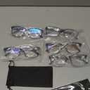 5 Pack Blue Light Blocking Reading Glasses for Men with Spring Hinge Fashion Large Wide Computer Readers for Men