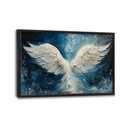 Angel Wings Large Wall Art for Living Room Framed, Angel Wall Decor Pictures, Christian Holy White Wing Canvas Print Painting, Aesthetic Artwork Bedroom Office Home Decor 36"x24"