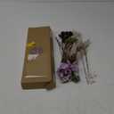 Ling's Moment Artificial Greenery Stems Box Set, 42pcs with 9 Kinds of Faux Greenery Picks for DIY Bridal Bouquets Wedding Floral Arrangement Table Centerpieces, Lavender & Golden