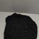 REORIA Women’s Trendy Sexy Mock Turtle Neck Long Sleeve Sheer Mesh Ruched Going Out Bodysuits Tops. Size Extra Large, Black 