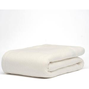 100% Cotton Herringbone Weave Blankets, 90" X 90" Queen, Throw Blanket for Bed, All Season Cotton Blanket, Cozy Blanket, Throws & Bed Blanket, Throw Blanket for Couch, Modern Home Decor -Tusk