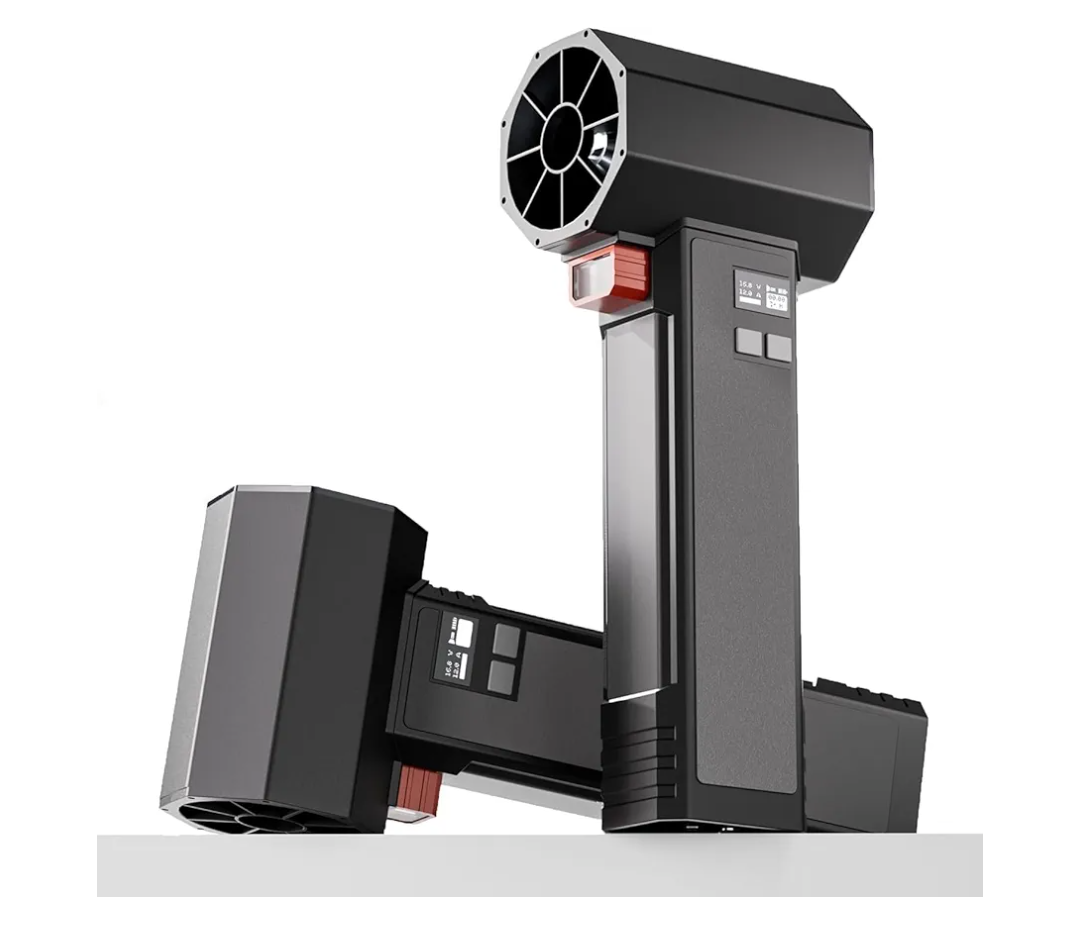 Turbo Dryer Blower for Cars, Car Dryer Air Blower,1600g Instant Thrust, 4 Speeds, 64MM Super Electric Cordless Leaf Blower for Patio Cleaning, Car Drying, Snow Blowing (Ebony