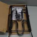 MUDEELA Pots and Pans Organizer Rack under Cabinet 14.55in Height, 8-Tiers Adjustable Pot Rack with 3 DIY Methods, Pot Lid Organizer inside Cabinet for Kitchen Pantry Organization and Storage (LightDuty, 15"H, Black)