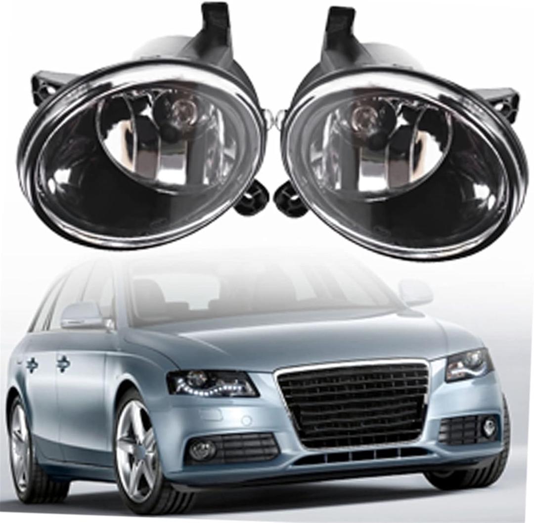 WFLNHB 1 Pair Fog Lights Replacement for A4 S4 B8 2009-2012 with Bulbs Driving Lamps Fog Lights Driver and Passenger Side