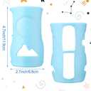 3 Pack Silicone Sleeves for Avent Baby Bottles - Anti Breakage Baby Bottle Holder with Handle, Compatible with Avent Natural Glass Baby Bottles, 8 OZ