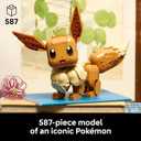 LEGO Pokmon Eevee - Collectible Building Set for Adults, Ages 18+ - Posable Pokmon Figure for Display - Desk, Bookshelf or Home Office Decor - Gift for Men & Women - 72151
