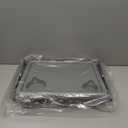 Lumex Folding Walker Tray with Cup Holders  Clip-On Walker Accessory, Tool-Free Installation, Grey