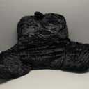 Sasttie Reading Pillow, Velvet Back Pillow for Bed Sitting Up, Adult Back-Rest Support Cushion with Arms for Sit Up on Couch, Sofa, and Floor, Dorm Essentials, Reading Accessories, Black (Standard (18-Inch))